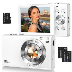Lecnippy digital camera showing 4K video capture for crisp memories.