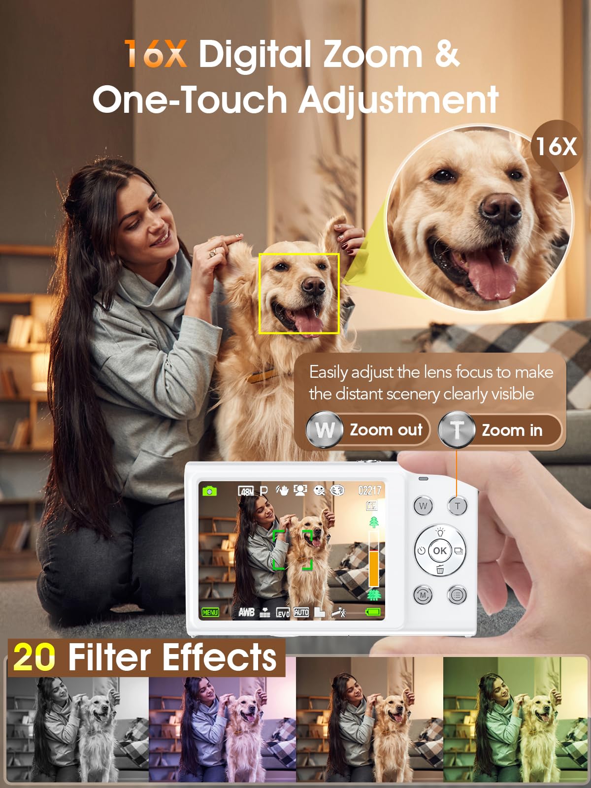 Lecnippy digital camera in anti-shake mode for steady shots.