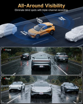 LECTRUS 170° front-angle covers multiple lanes and license plates clearly.