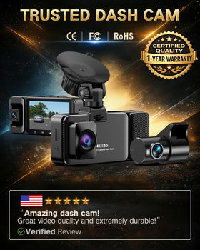 Lectrus 4K dashcam parking monitor guards your car around the clock.