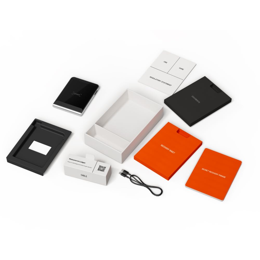Ledger multi-device sync graphic shows Ledger Sync across devices.