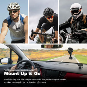 LEECHATWIN 4K Mini Body Camera chest-worn POV for hands-free sports footage