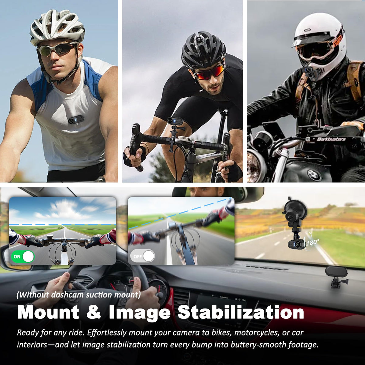 LEECHATWIN Body Camera 4K Mini 125° lens wide view for broader footage.
