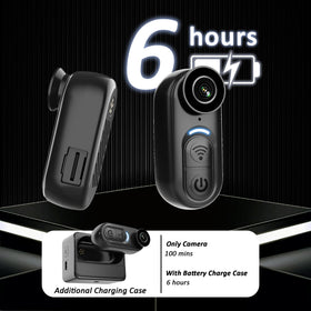 LEECHATWIN Body Camera 4K Mini with Wi-Fi for instant sharing to your phone.