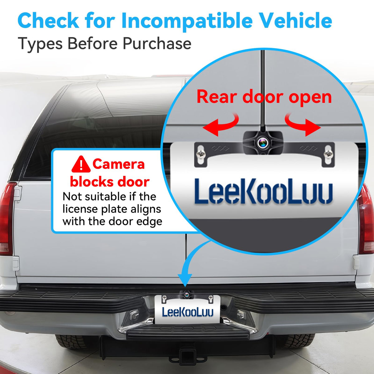LeeKooLuu adjustable parking lines provide real-time distance cues