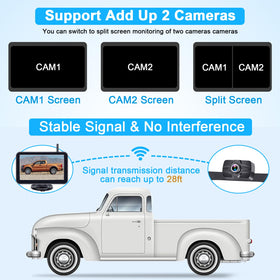 LeeKooLuu backup camera 150-degree view reduces rear blind spots while parking