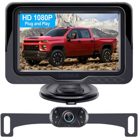 LeeKooLuu camera and 4.3-inch monitor showing clear rear view benefit