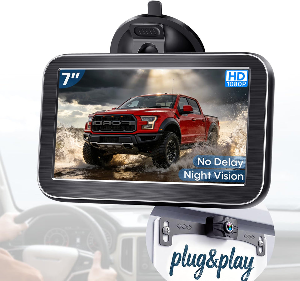 LeeKooLuu front view of monitor and camera kit showing clear screen benefit