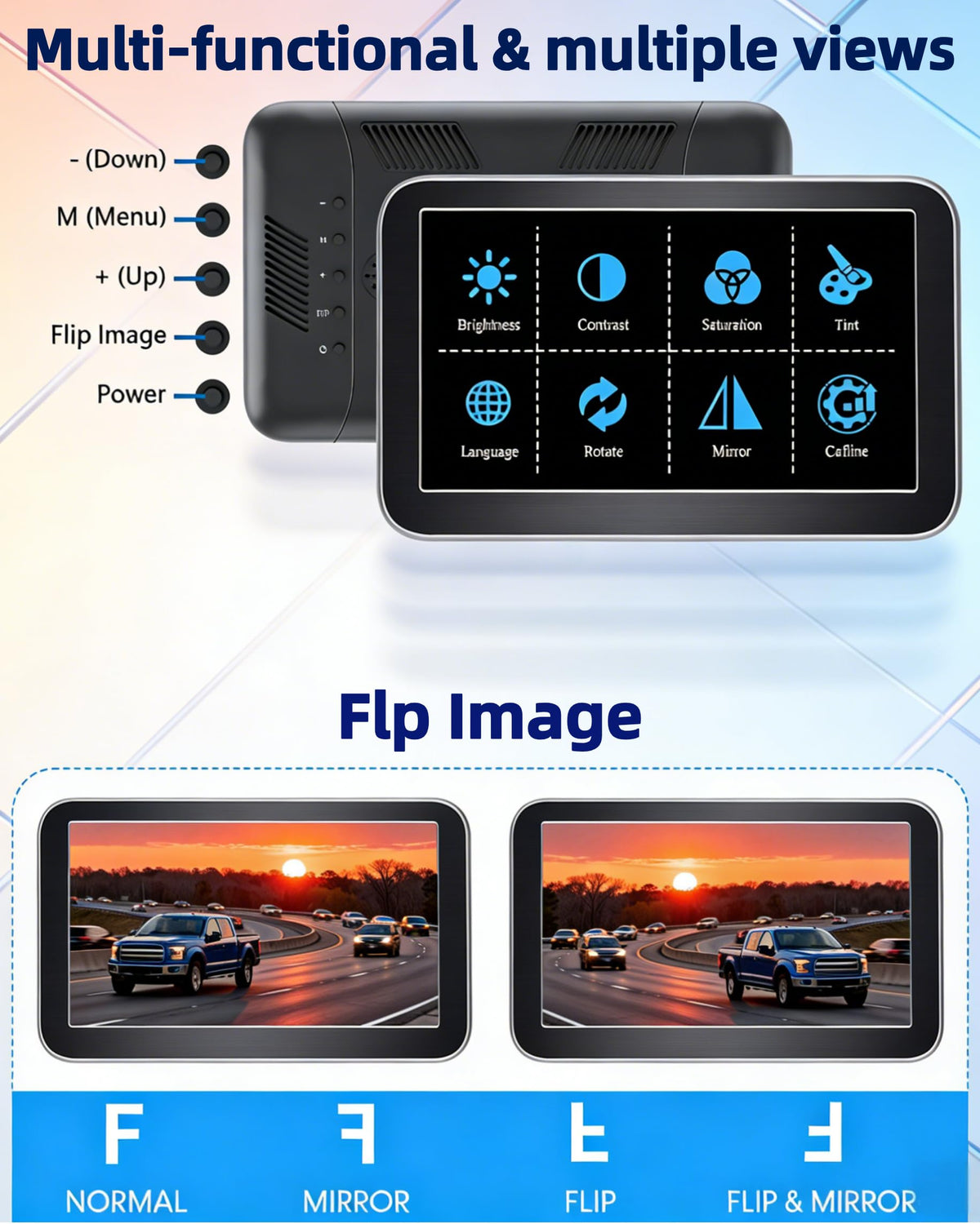 LeeKooLuu lifestyle shot of truck reversing showing safer parking assist