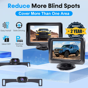 LeeKooLuu night vision LEDs adapt to dim lighting for safer parking.
