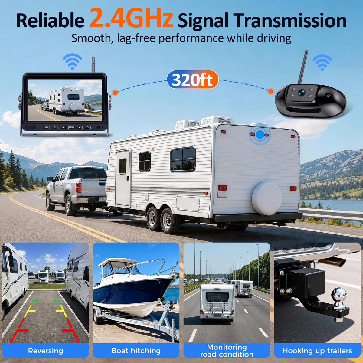LeeKooLuu night vision boosts visibility in low light for hitching and parking