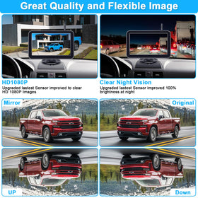 LeeKooLuu wireless backup camera kit for truck or SUV parking safety