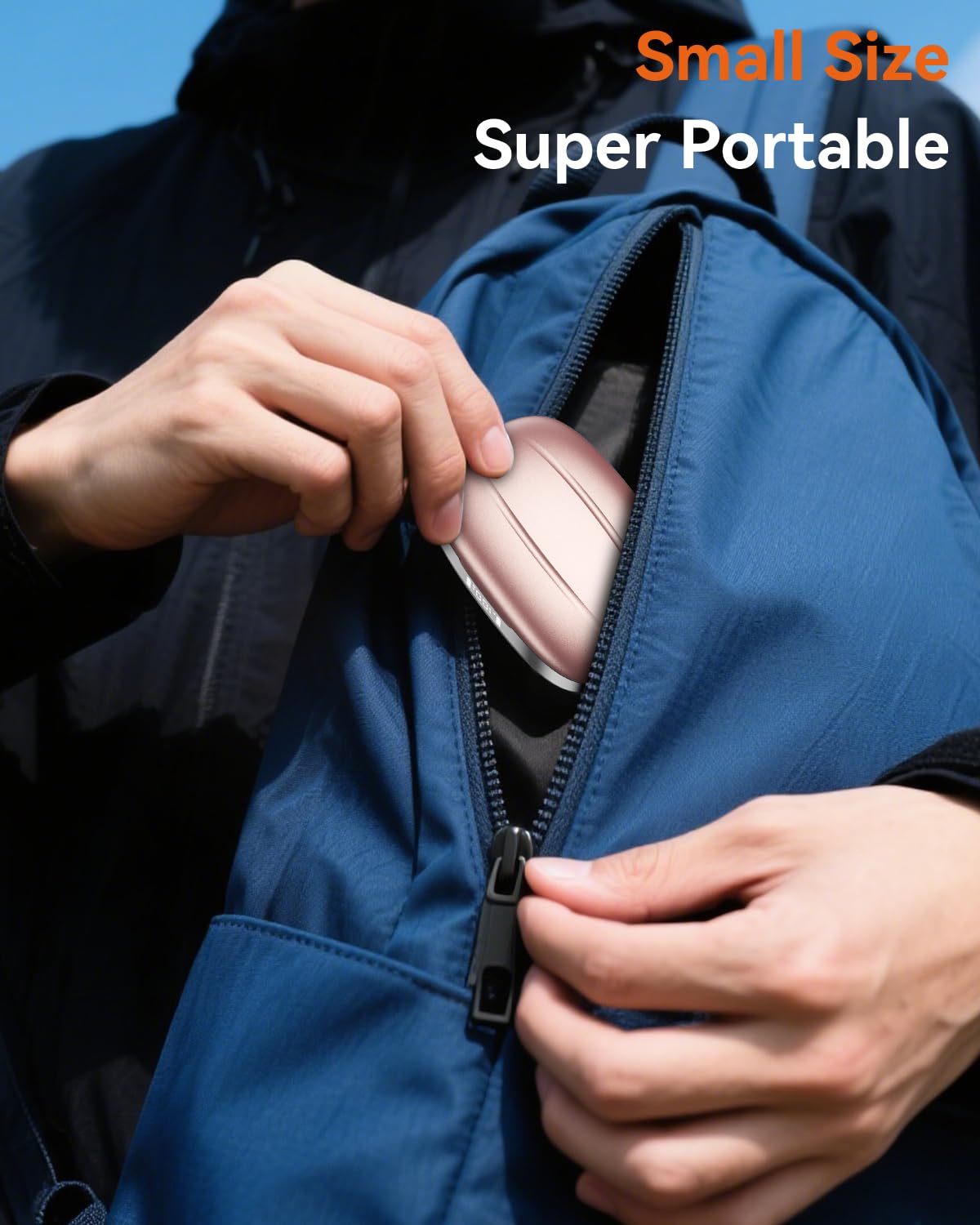 LEEMC S12 beside smartphone showing compact size and convenience