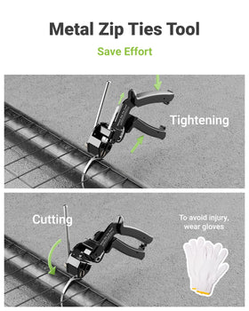 LEENUE 100 pcs 11-8in zip ties ideal for heavy-duty outdoor securing