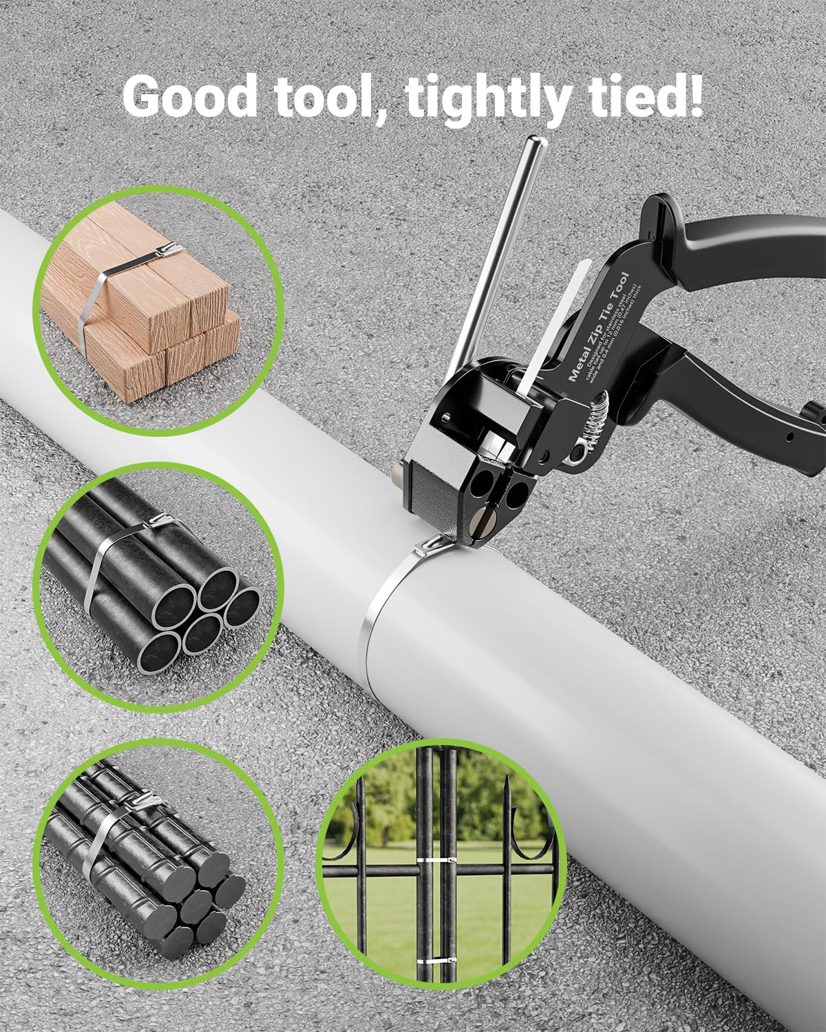 LEENUE fence repair and chicken coop applications for sturdy, weather-resistant ties