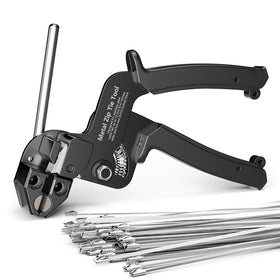 LEENUE stainless steel cable tie gun in use for fast, secure binding