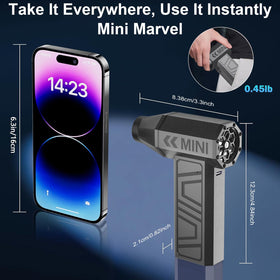 Leepee X3 compact portable design enables versatile indoor and outdoor dusting tasks.