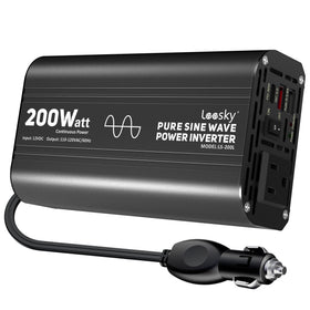 Leesky front panel showing AC outlet and USB ports for reliable charging