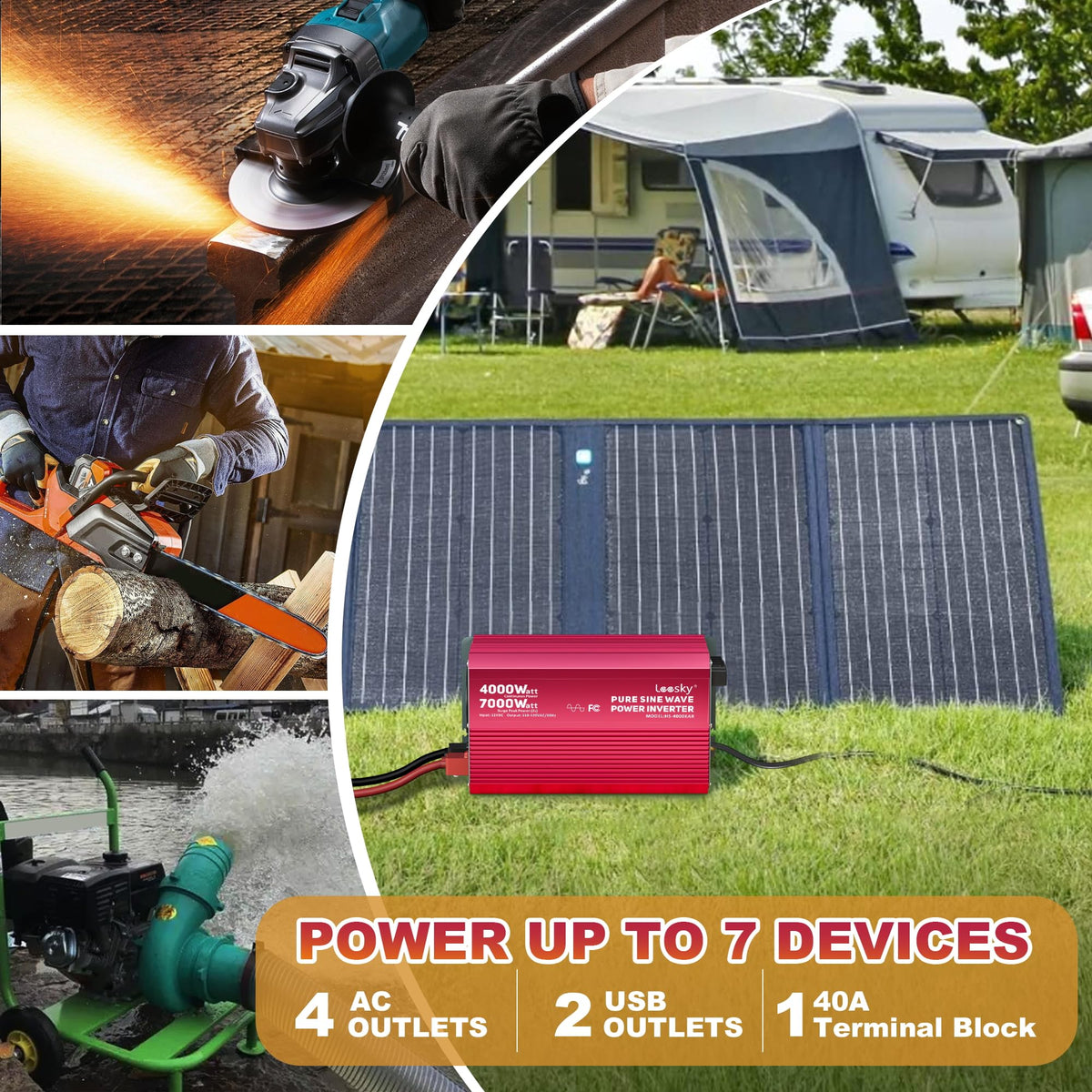 LEESKY safety protections guard against short circuits and overload