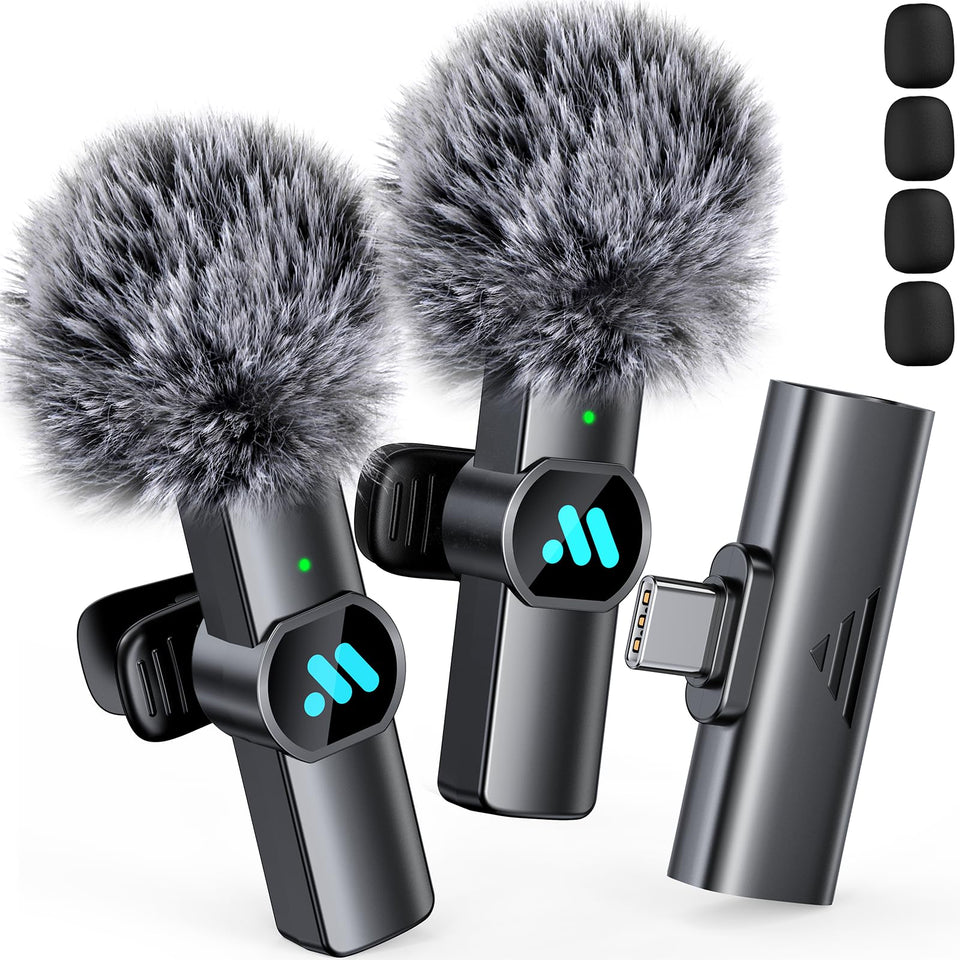 Leettus front packaging showing dual wireless lavalier kit for mobile creators