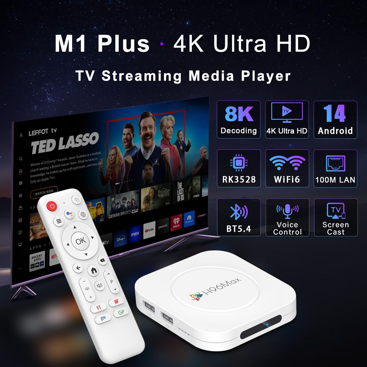 LEFFOT M1 Plus quad-core performance enables smooth multitasking.