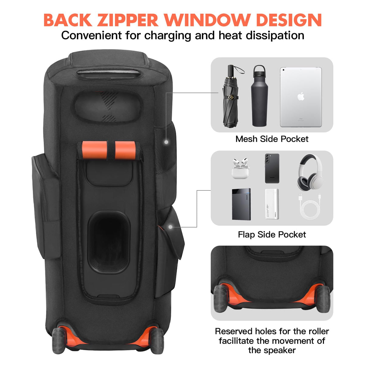 LEFOR·Z base Velcro straps fastened to speaker feet for secure fit and stability