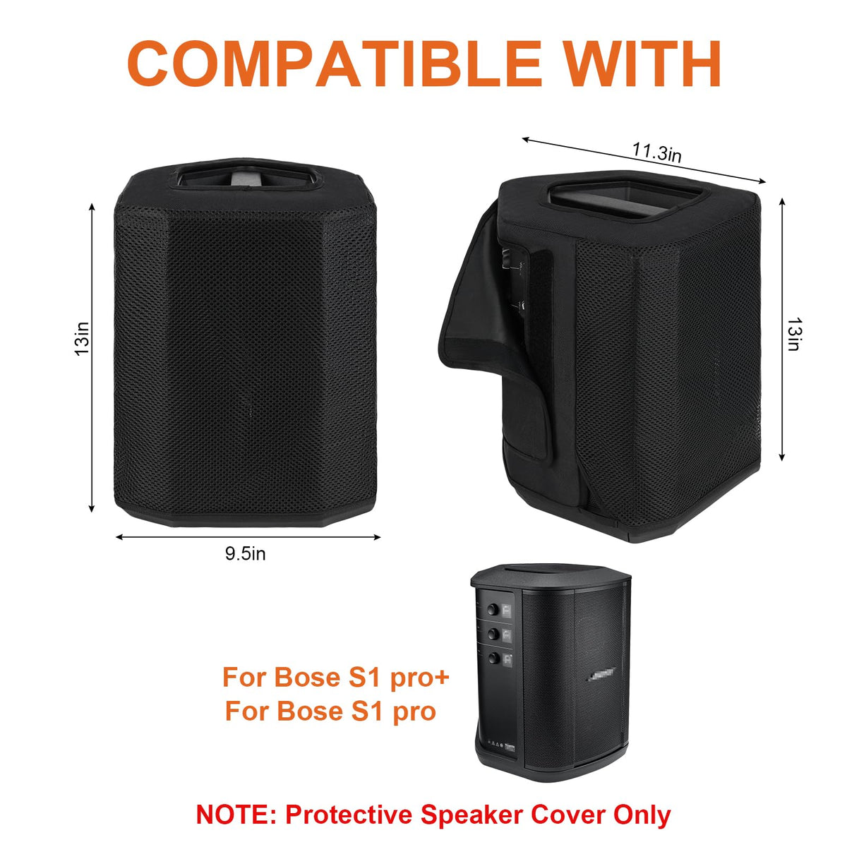 LEFOR·Z Bose S1 Pro Plus cover with side opening eases on-stage access.