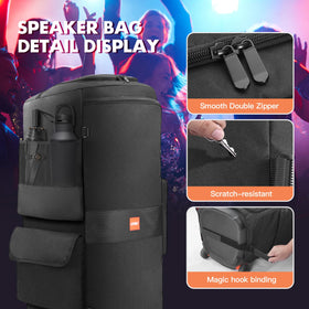 LEFOR·Z speaker bag folded flat to save space when JBL PartyBox 710 is not in use