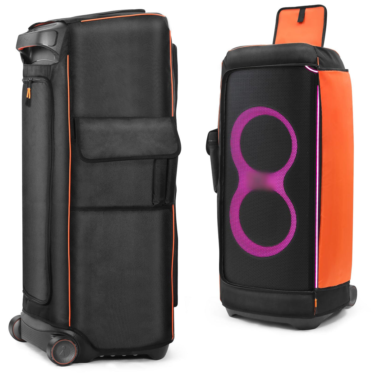 LEFOR·Z front view showing fitted cover on JBL PartyBox Ultimate protects finish