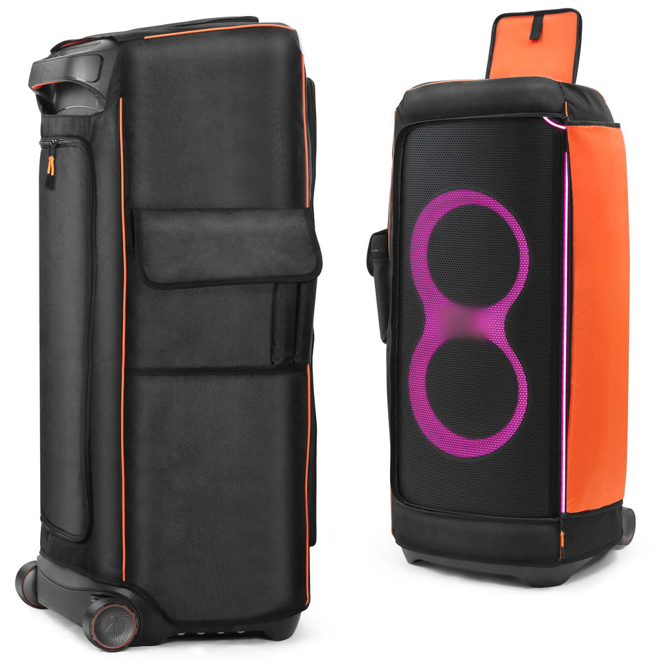 LEFOR·Z front view showing fitted cover on JBL PartyBox Ultimate protects finish