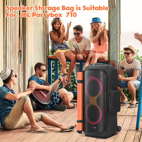 LEFOR·Z in outdoor party scene protecting JBL PartyBox 710 while accessories ready