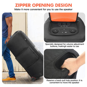 LEFOR·Z side pocket holding microphones and cables to keep JBL accessories organized