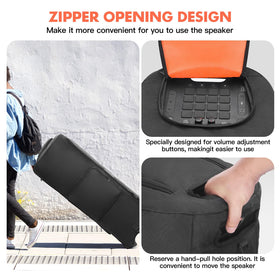LEFOR·Z side pocket storing microphones and cables neatly