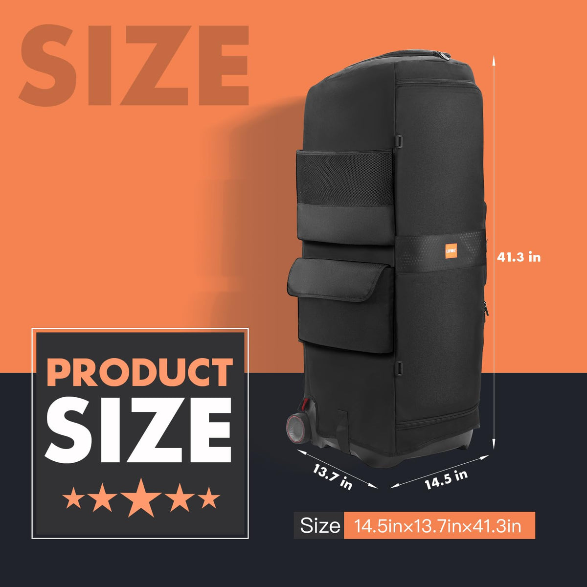 LEFORZ multi-pocket design keeps cables and accessories organized on the go.