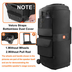 LEFOR·Z top zipper open so JBL PartyBox 710 controls and charging remain usable