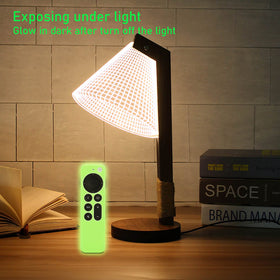 LEFXMOPHY blue glow case for Apple TV remote easy to locate at a glance.