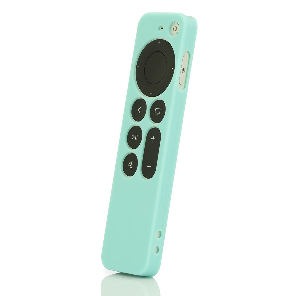 LEFXMOPHY mint green remote cover for Apple TV 4K Siri Remote protects against scratches.