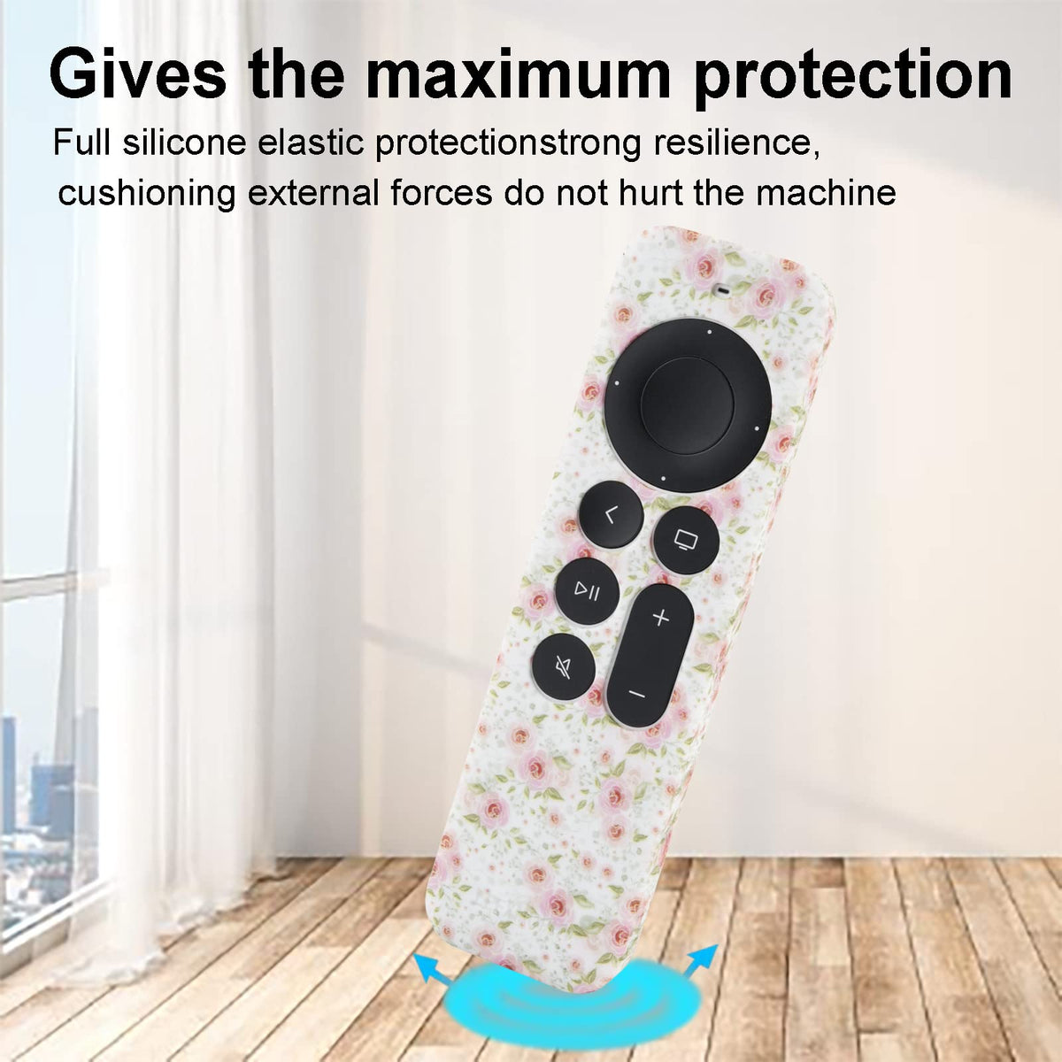LEFXMOPHY remote case with precise cutouts maintains full button and port access