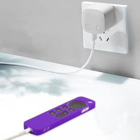 LEFXMOPHY silicone skin for Siri Remote highlights precise cutouts and easy charging access.