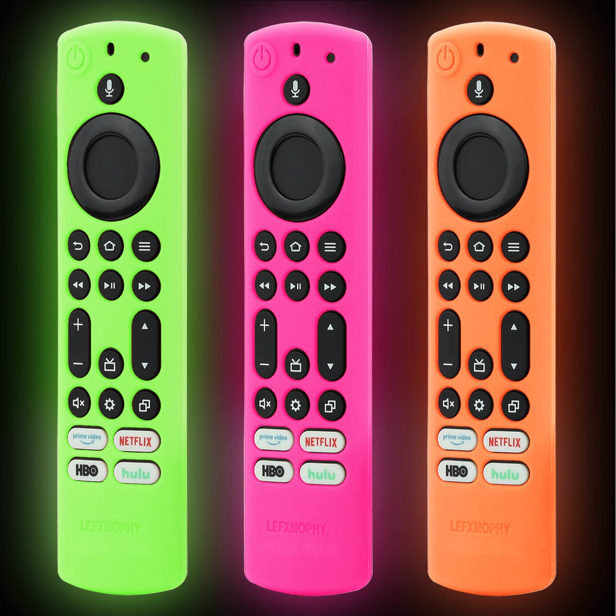 LEFXMOPHY green remote cover for Toshiba Insignia glows in the dark, improving grip and protection.