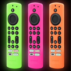 LEFXMOPHY green remote cover for Toshiba Insignia glows in the dark, improving grip and protection.