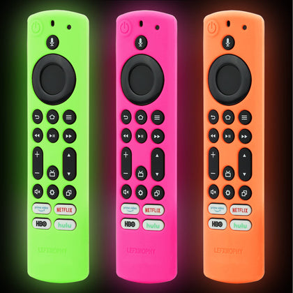 LEFXMOPHY green remote cover for Toshiba Insignia glows in the dark, improving grip and protection.