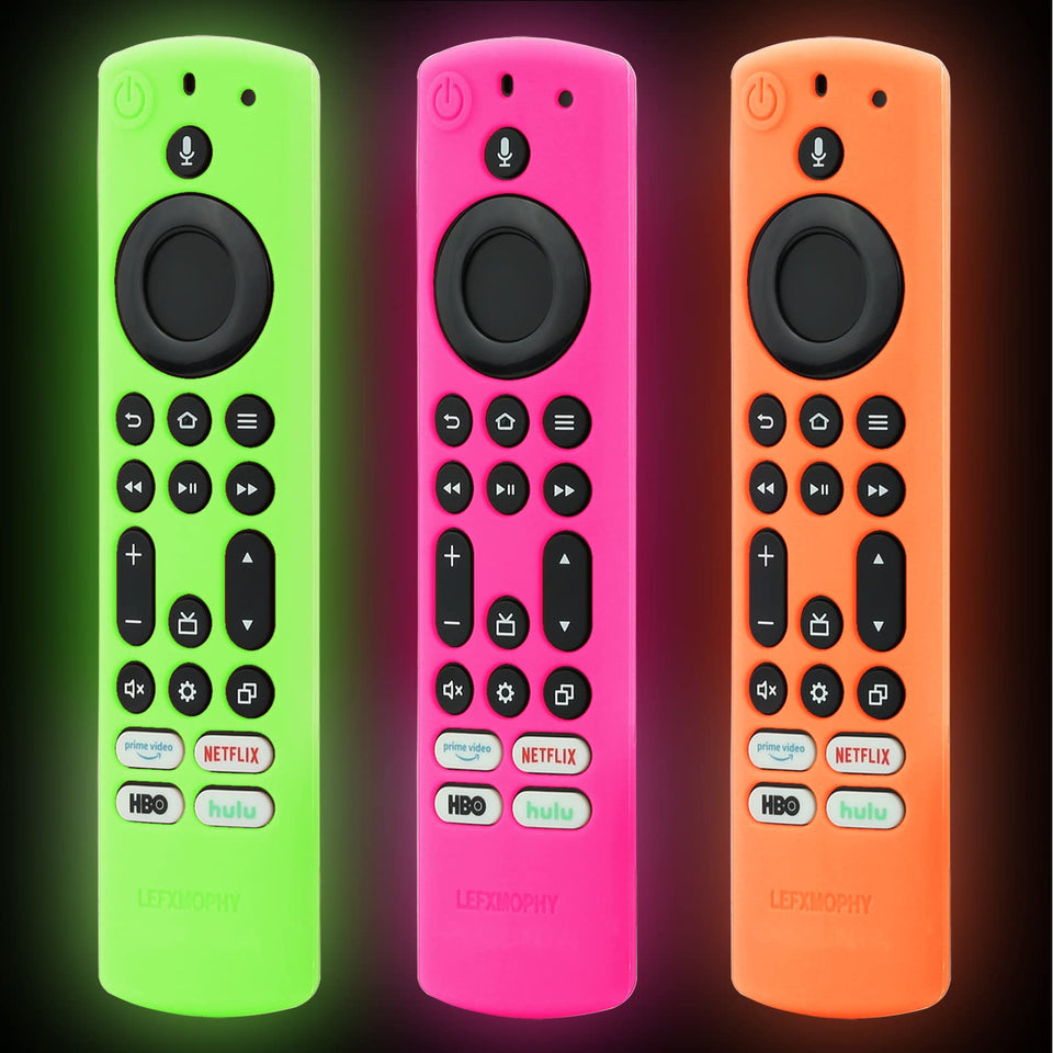 LEFXMOPHY green remote cover for Toshiba Insignia glows in the dark, improving grip and protection.