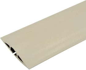 Legrand Wiremold CDI-15 overfloor cord cover in ivory hides cables neatly.