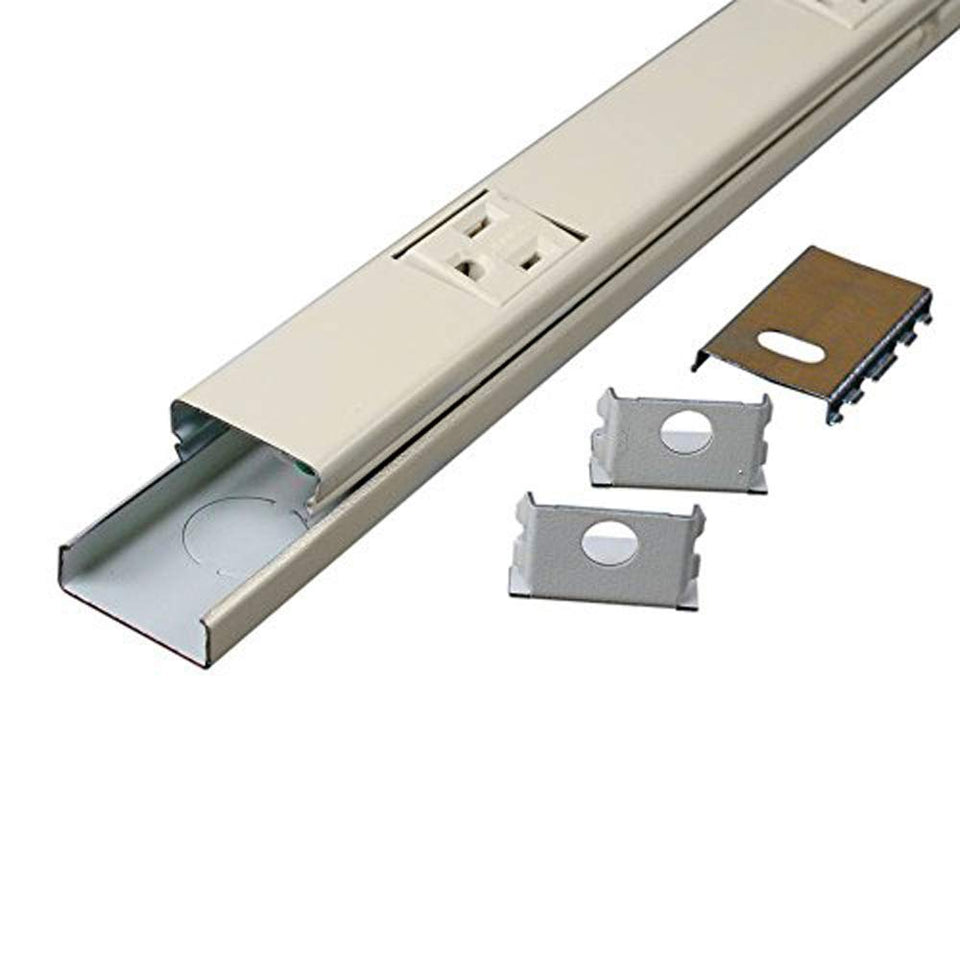 Legrand Wiremold wall-mount power strip ivory for easy outlet access