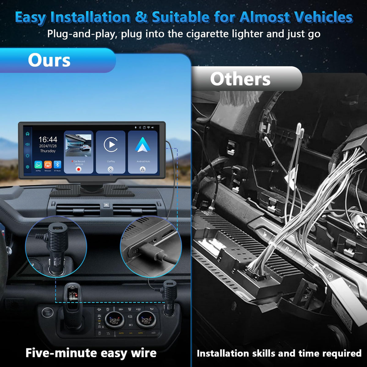 Lehwey all-in-one dash tablet combines nav, dashcam, and entertainment