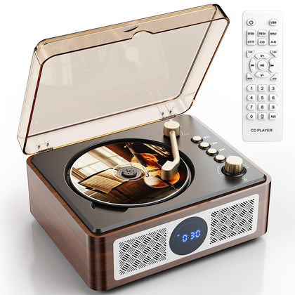 Lehwey front panel view showing brown finish and clear controls, easy home placement