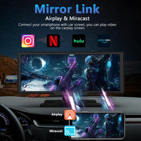 Lehwey IPS touchscreen supports split-screen for dual-view navigation