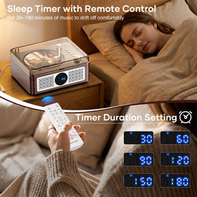 Lehwey remote control beside player, convenient hands-free operation benefit