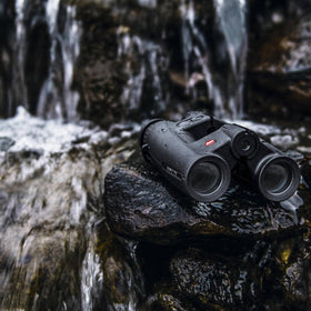 Leica Geovid Pro 10x42 lenses deliver bright, high-contrast images in daylight.